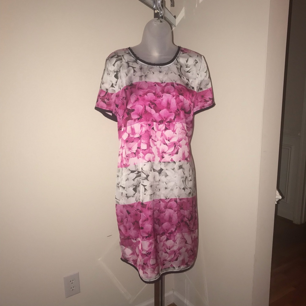 Michael Kors size 10 pink/grey floral dress